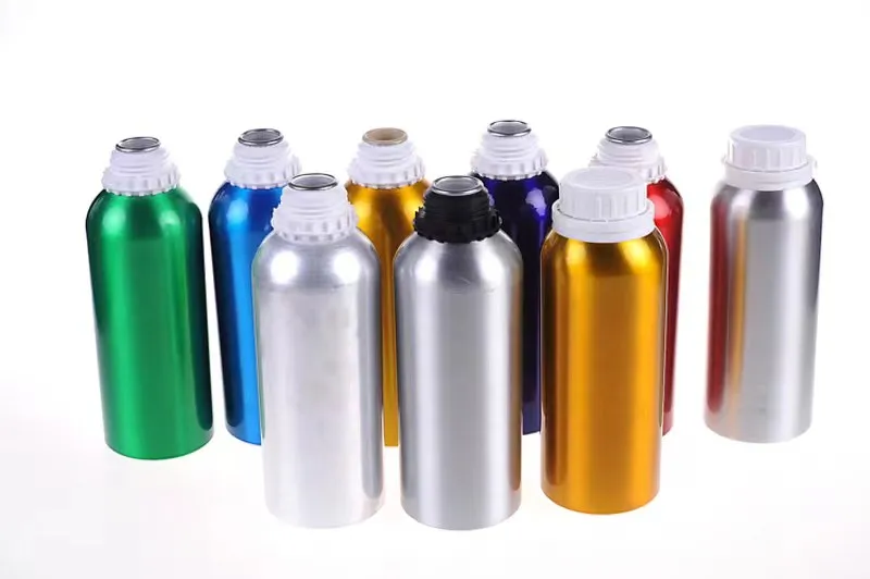 Bouteille en aluminium de pesticides/produits chimiques/cosmétiques/huile essentielle/colle Bouteille en aluminium