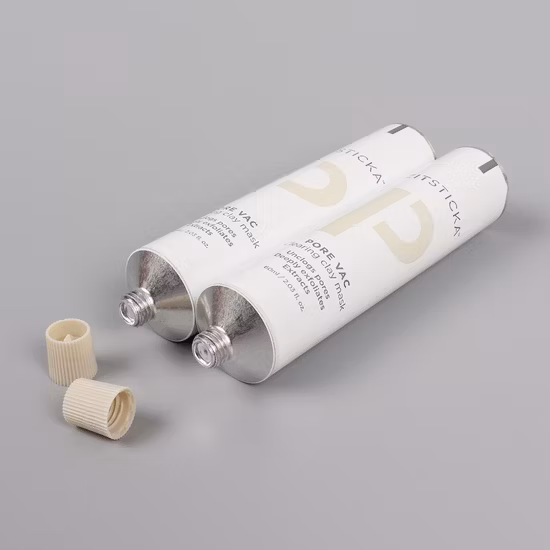 tubes vides en aluminium de dentifrice de 5ml 70mm descellant le capuchon d'aiguille de bouton non scellé